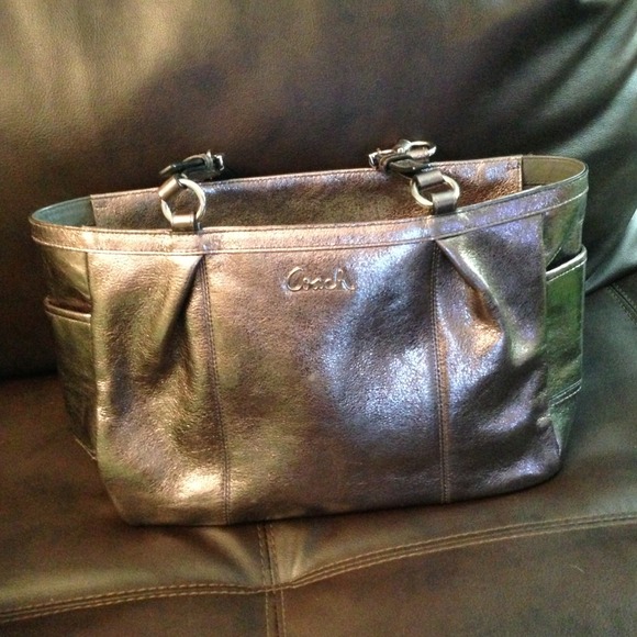 Silver Coach Purse