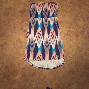 Strapless dress!