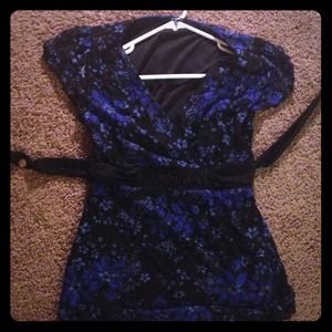 **Bundle***Lace with silk insert Floral top tie