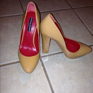 Charles Jourdan Paris Patent Leather Platform Pump