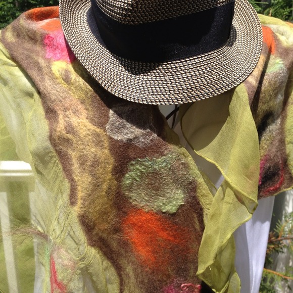 Felted scarf 16x47 in