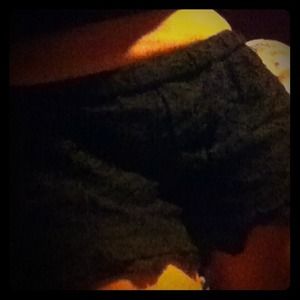 Black lace shorts