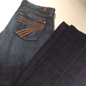 7 For All Mankind Flare Jeans-reduced
