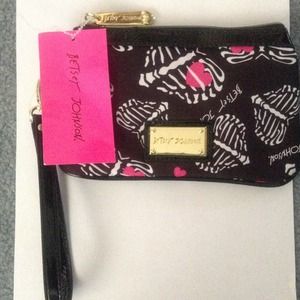 Betsy Johnson wristlet bag