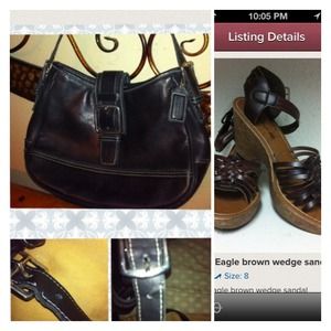 Bundle Coach Hampton hobo black leather