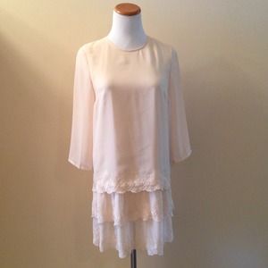 Three Tiered Chiffon Tunic Dress
