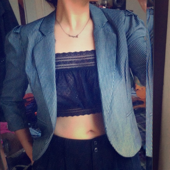 🚫SOLD🚫 Gray pinstripe blazer