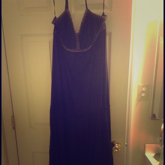 halter express maxi dress