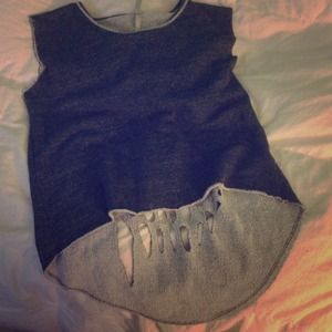 Cut out skull tank top