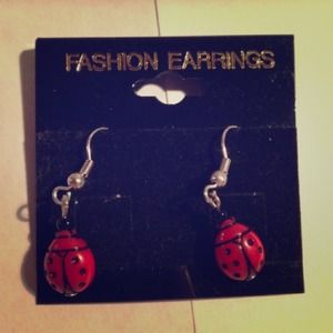 Cute ladybug earrings!!!