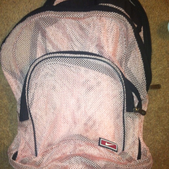 Pink mesh Nike backpack!