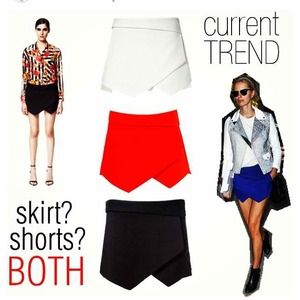 Wine-Burgandy Leather Zara Lookalike Skort 🎀