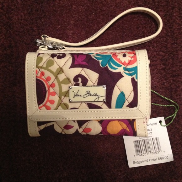 Vera Bradley wallet in Plum Crazy print. No trades