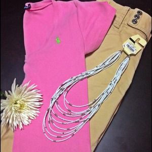 Ralph Lauren v-neck slim fit top. Medium.