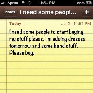 Please buy my stuff and ill buy yours.