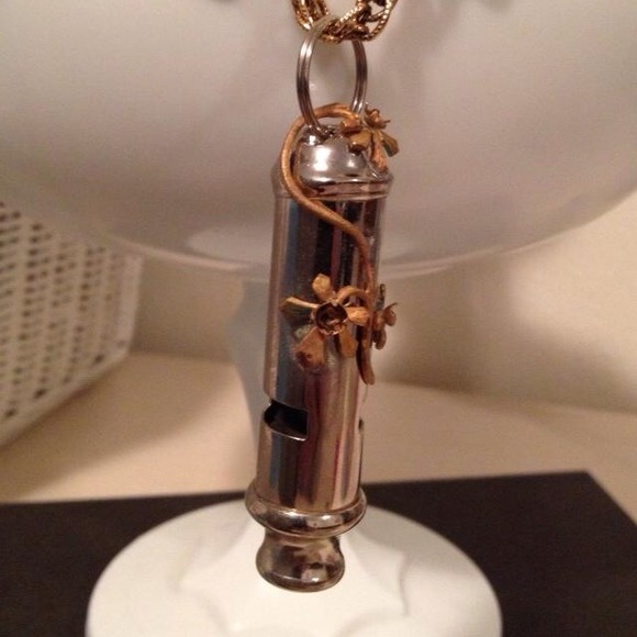 Vintage whistle neclace