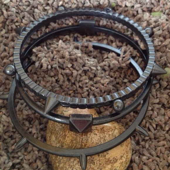Edgy metal bracelets