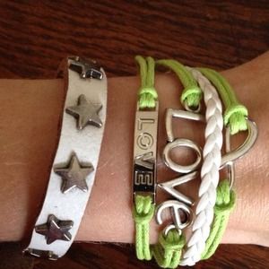 2 leather bracelets