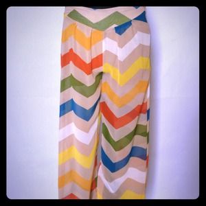 Wide legged sheer pants