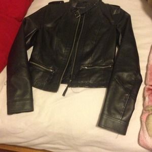 Black leather jacket (fake leather) from rue 21