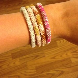 Colorful beaded bracelets