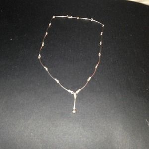 White gold necklace