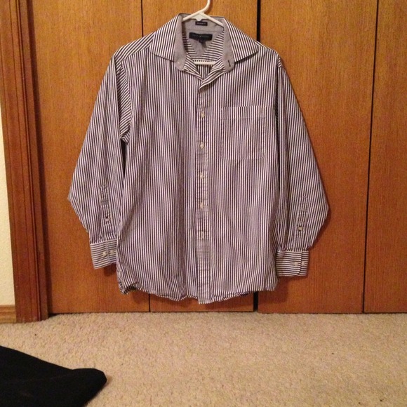 ❌SOLD❌Men's purple pin striped dress shirt