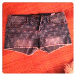 Lucky brand star jean shorts