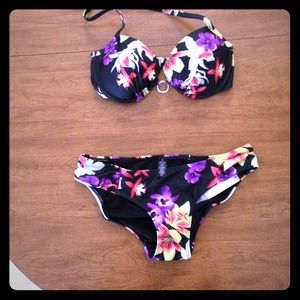 BUNDLE Exotic Blooms bathing suit & Romper