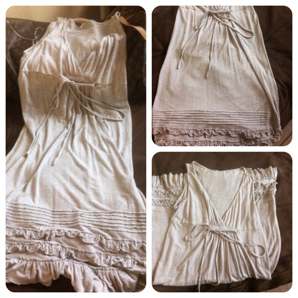 J Crew heather grey maxi dress size Large