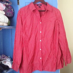 Chaps button down blouse