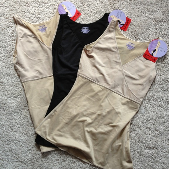 *Bundle* Spanx Hide & Sleek Tanks - Nude/Black
