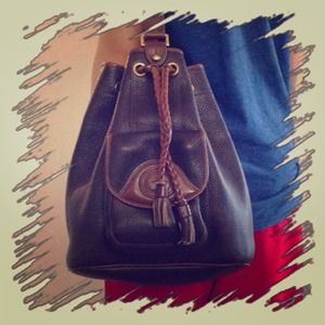 💋SOLD 💋All Weather Leather Medium Drawstring 💋