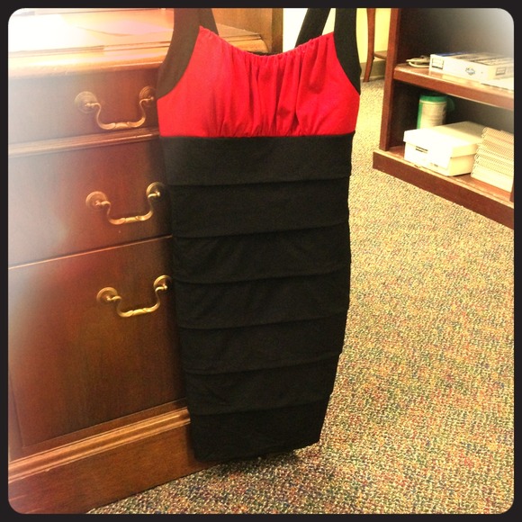 Formal Red & Black Dress! ❤