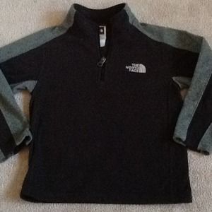 🎈SALE! N. Face gray & black boys fleece pullover