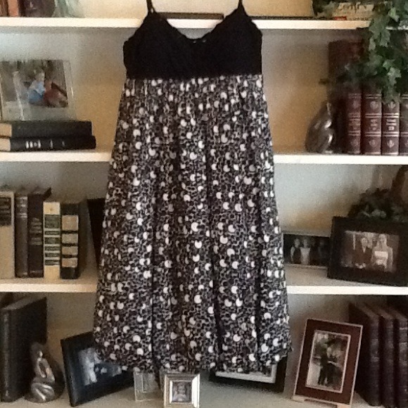 Eci black & white dress