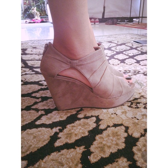 Beige Wedges