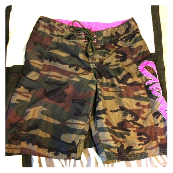 Camo board shorts