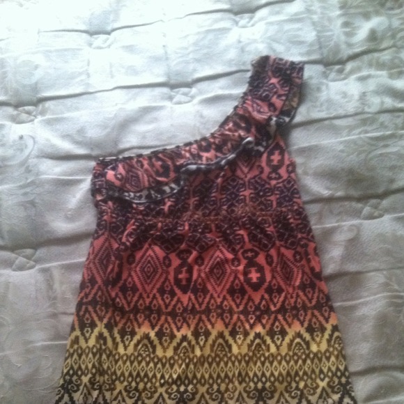 Mid-thigh Tribal Print Dress