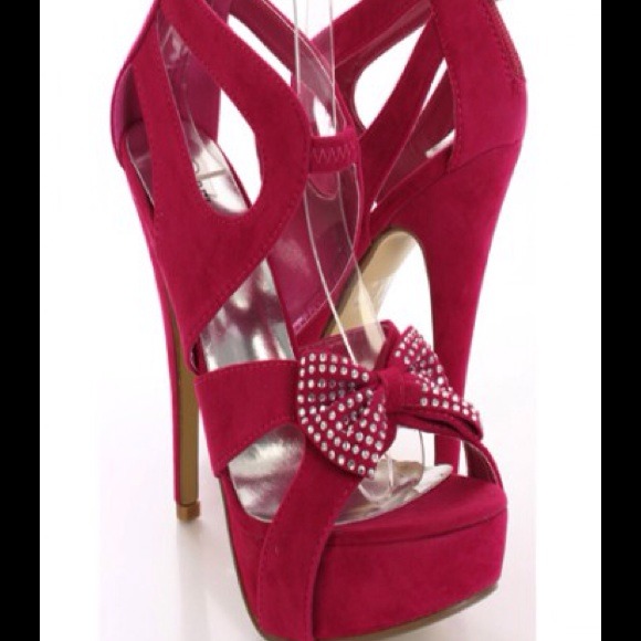 High heels- Fuchsia - Picture 1 of 2