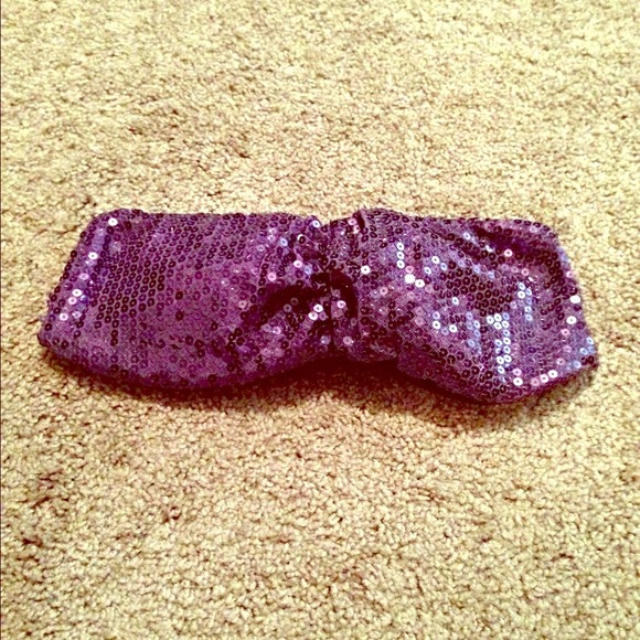 Mardi Gras sequin bandeau!