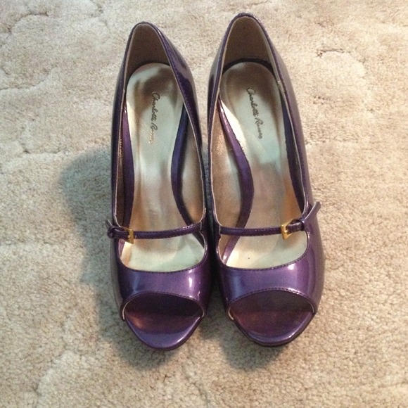 Charlotte Russe Shoes - Charlotte Russe purple heels