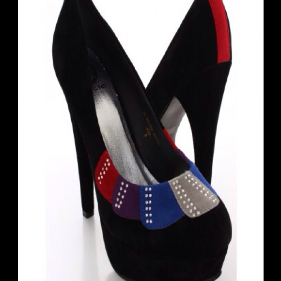 Pump heels- velvet - Picture 1 of 2