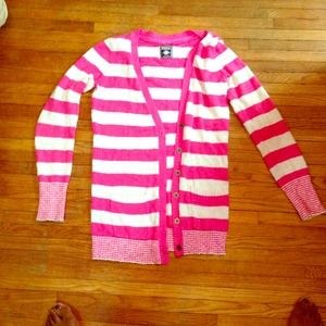 Long comfy stripe vs Victoria's Secret cardigan