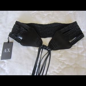 NWT A/X Armani Exchange genuine leather belt.