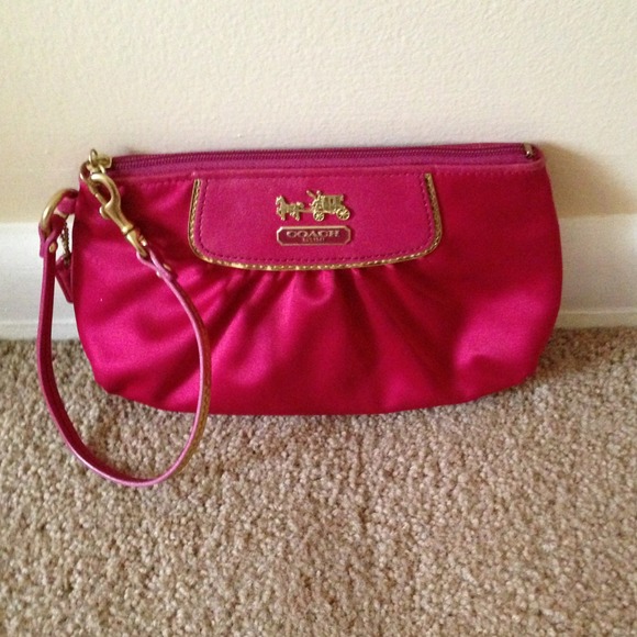 Pink Coach Wristlet
