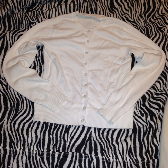Old Navy White Cardigan