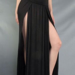 Gorgeous black maxi with slits!