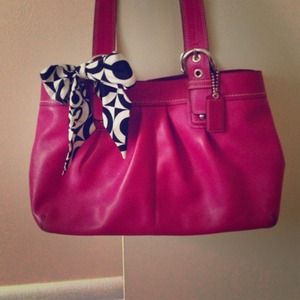 Large pink Coach tote 👛