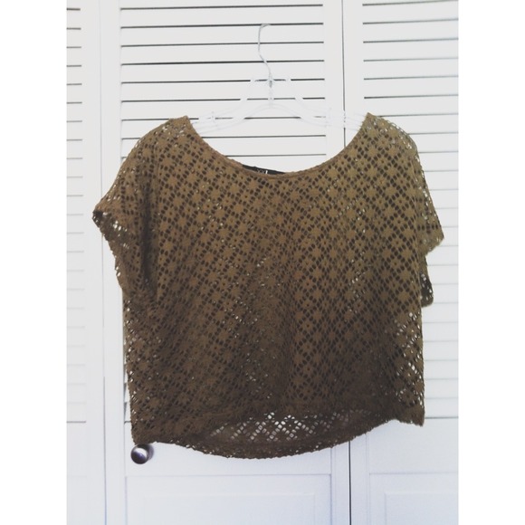 Forever 21 Brown see through patterned shirt!